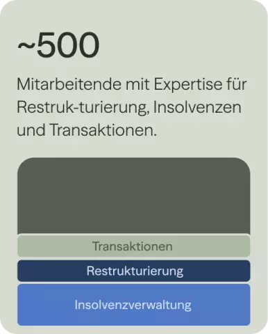 Rund 500 Mitarbeitende mit Expertise für Transaktionen, Restrukturierung und Insolvenz.
